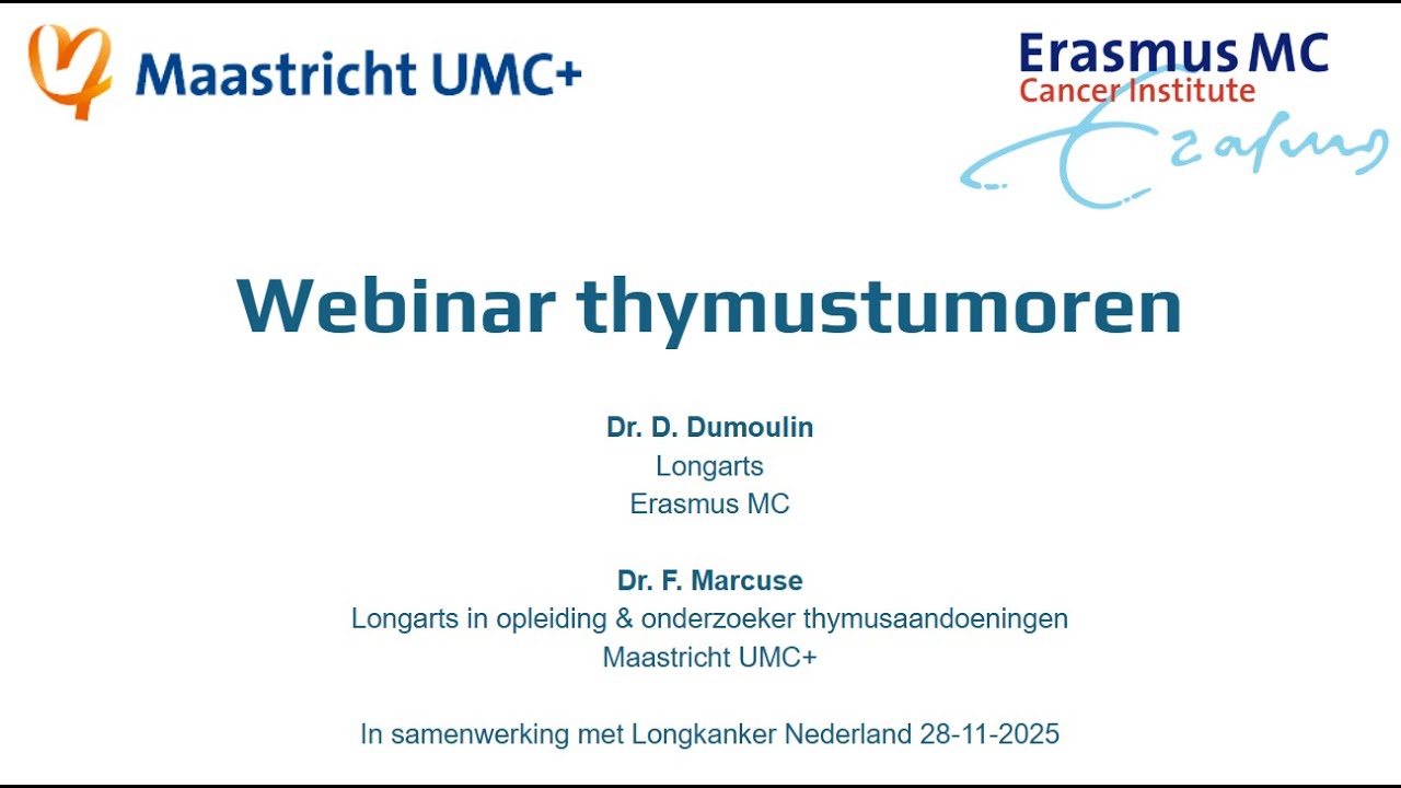 webinar thymuskankers (thymoom en thymuscarcinoom)
