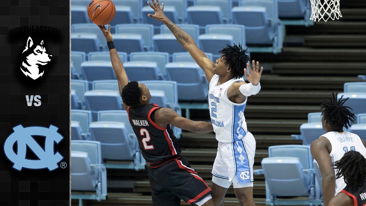 Northeastern vs. North Carolina Men's Basketball Highlights (2020-21)