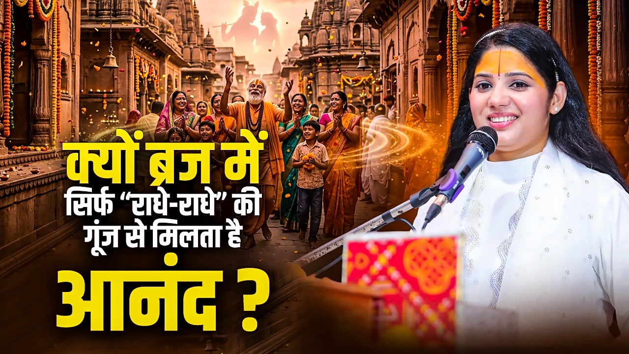 क्यों ब्रज में सिर्फ “राधे-राधे” की गूंज से मिलता है आनंद ? Devi Pratibha Ji | Sadhna TV