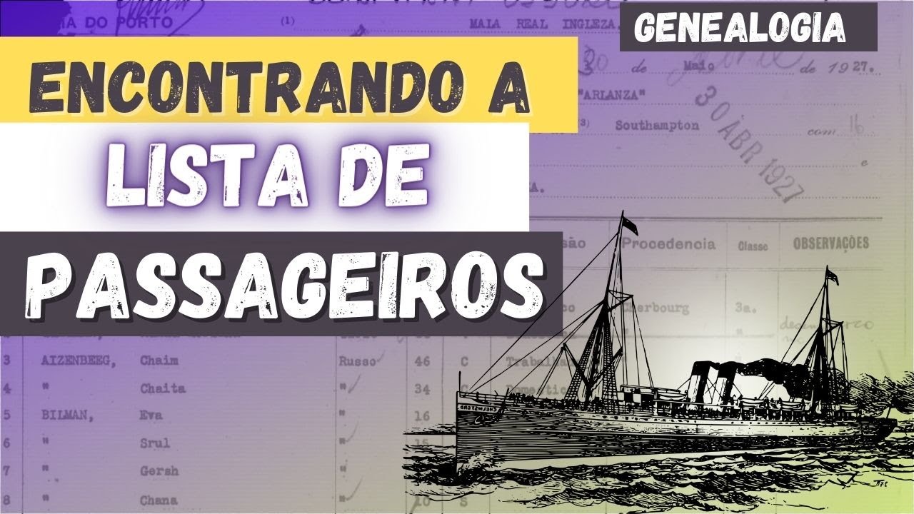 Como encontrar a Lista de passageiros?