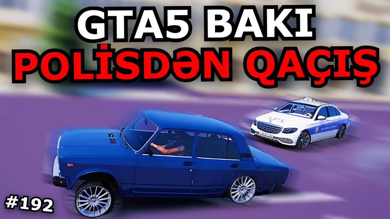 SİZCƏ POLİS MAŞINI MƏNİ TUTA BİLƏR?  [GTA 5 BAKI] Azərbaycanca