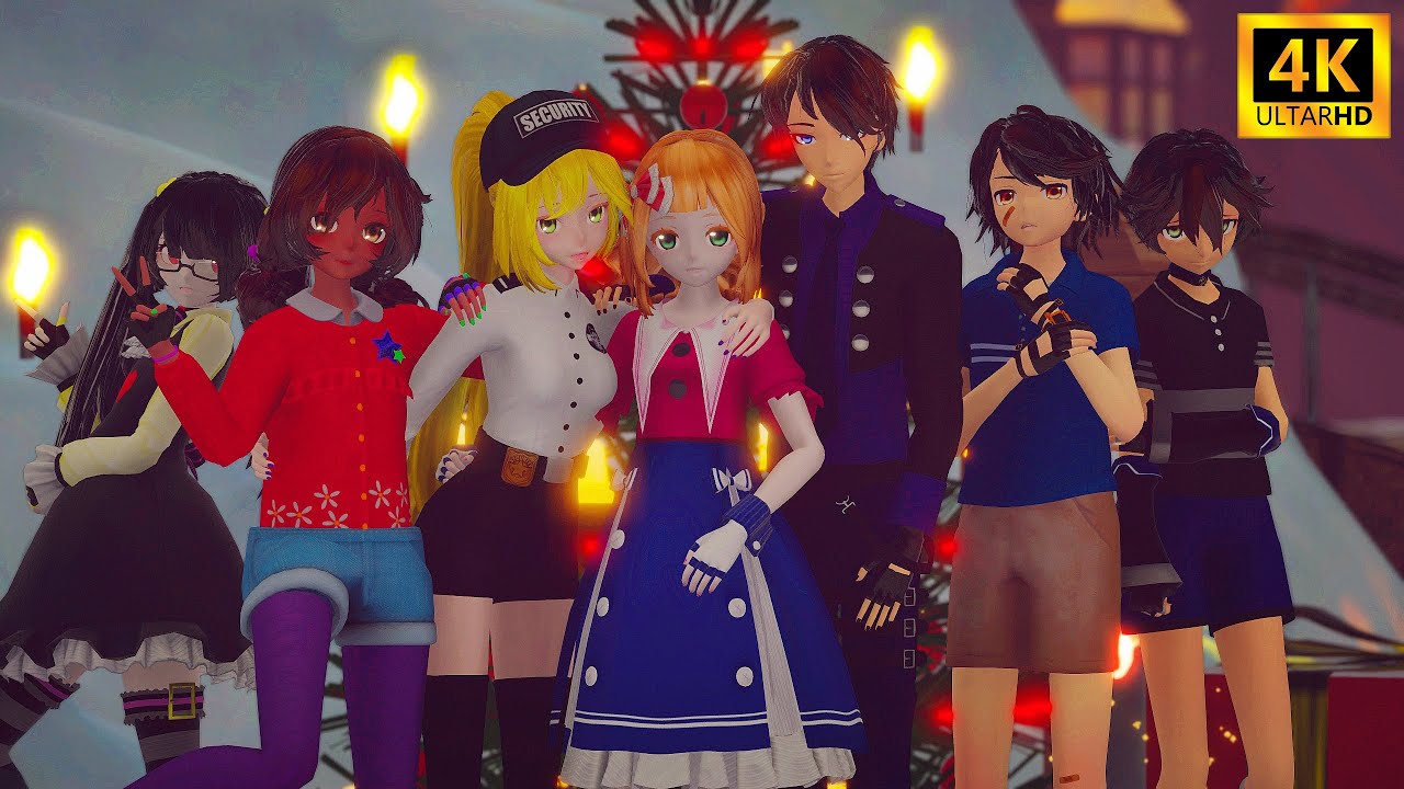 FNAF Merry Christmas🎄3D MMD Model Animation🎁Afton Family x Security Breach Ruin x Sister Location 4K