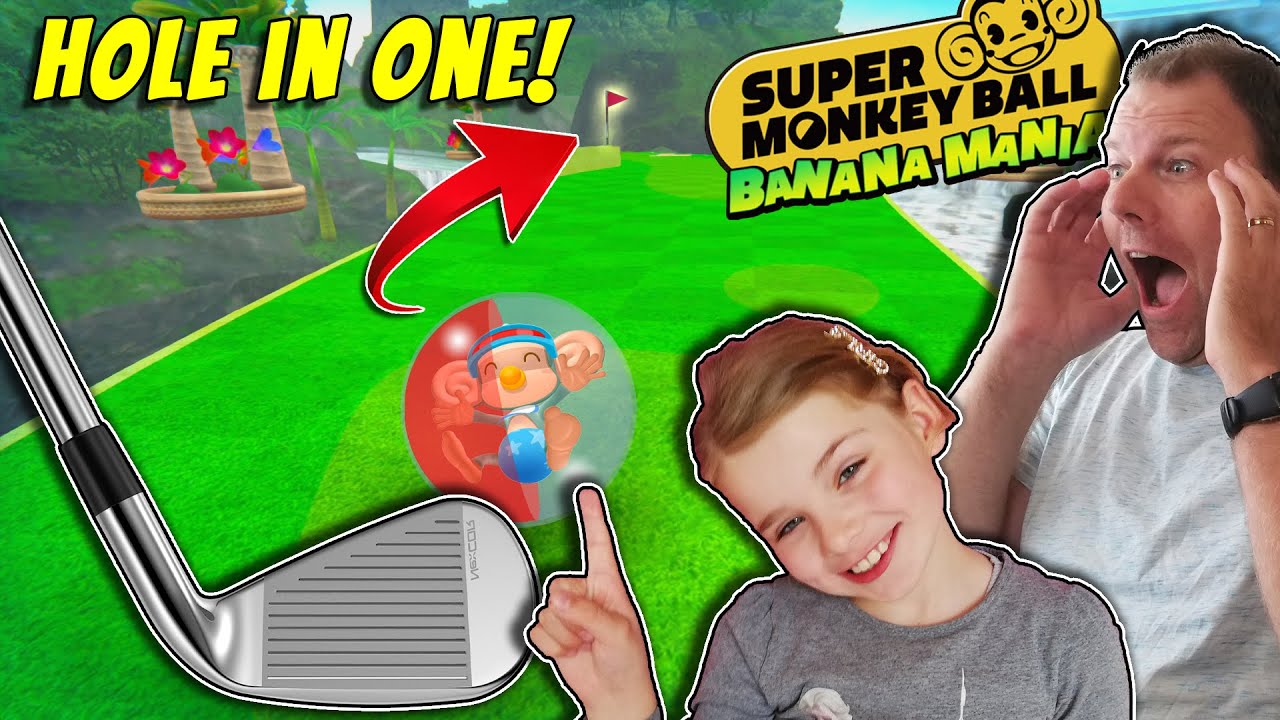 MINIGOLF & SOFIA LAVER HOLE-IN-ONE... FLERE GANGE!!! Super Monkey Ball Banana Mania