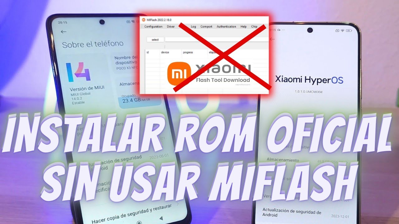 Instala MIUI/HyperOS ROM Fastboot sin usar el programa MiFlash