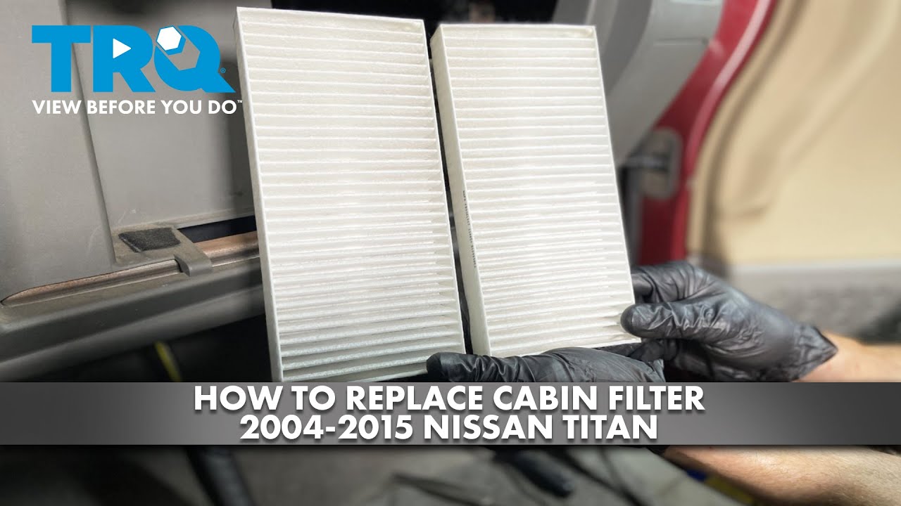 Как заменить салонный фильтр на Nissan Titan 2004-2015