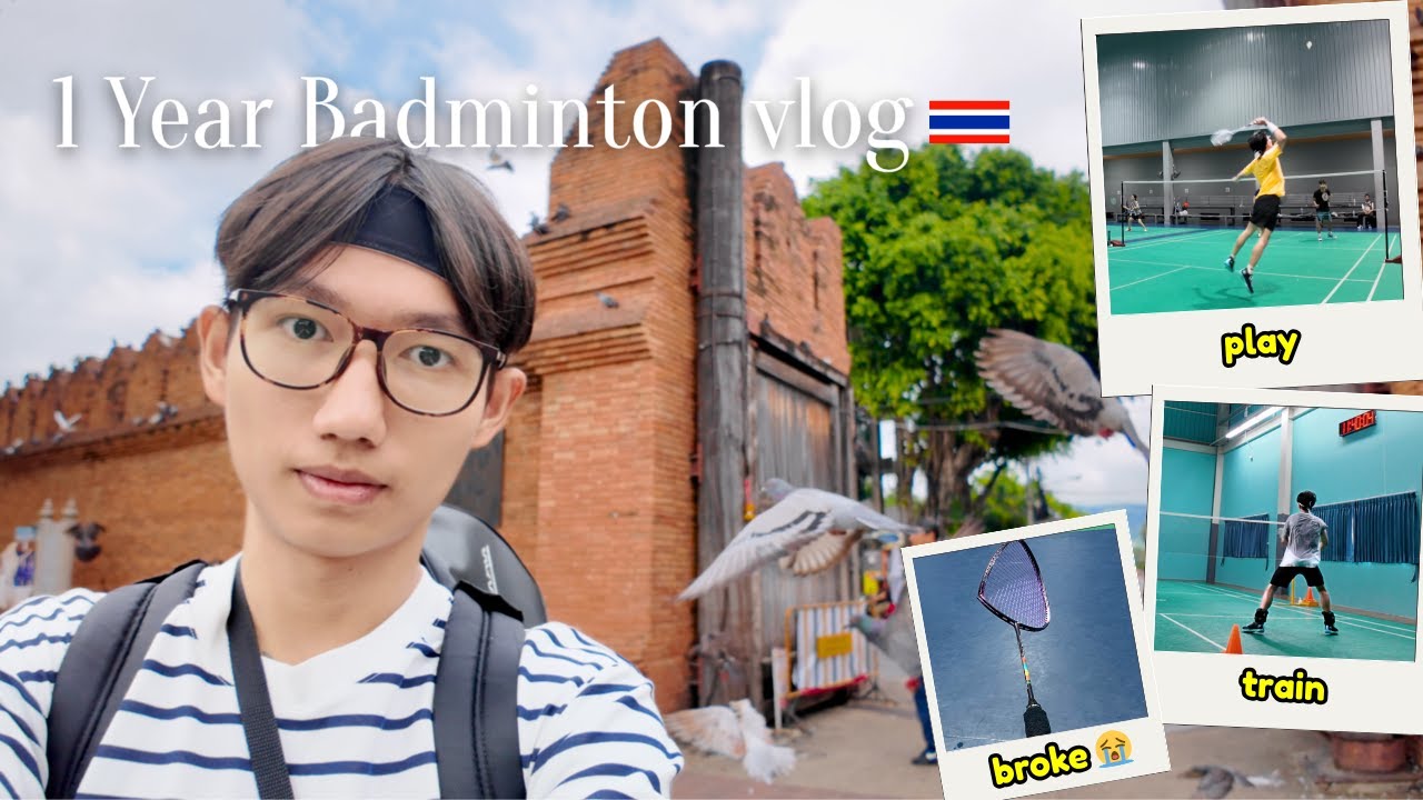 my 1 year anniversary with badminton in Chiang Mai 🏸