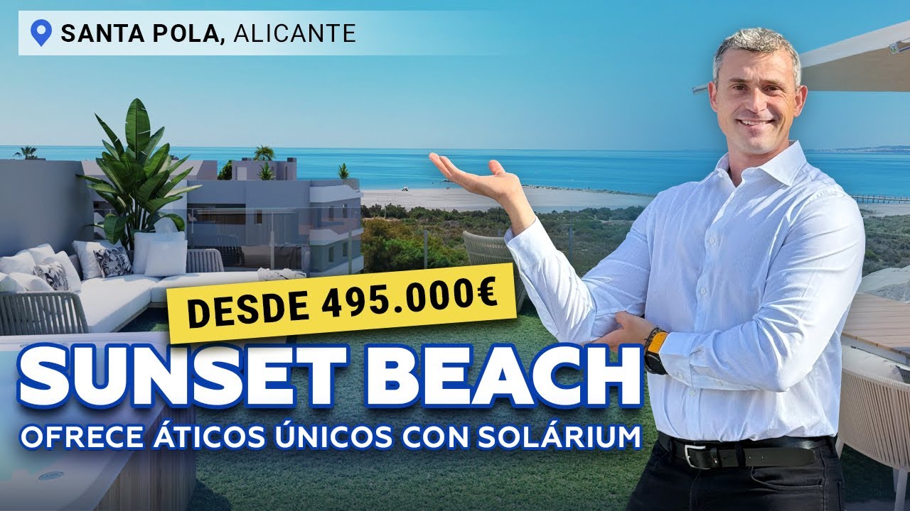 COMPRA TU NUEVA VIVIENDA CON ÁTICO, JACUZZI Y TERRAZA SOLÁRIUM A 200 M DE LA PLAYA DE SANTA POLA 🌴✨