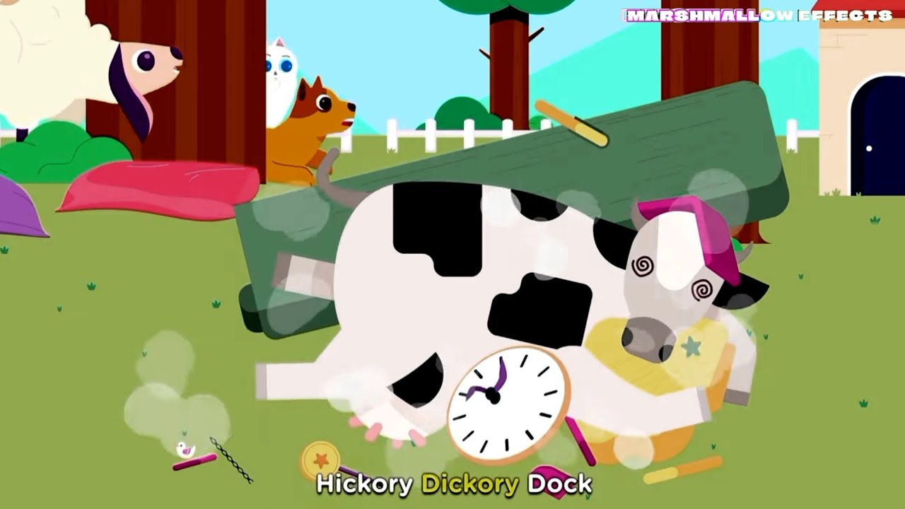 HICKORY DICKORY DOCK  ||  COW DESTROYED THE CLOCK, NO MORE! TICK! TOCK!