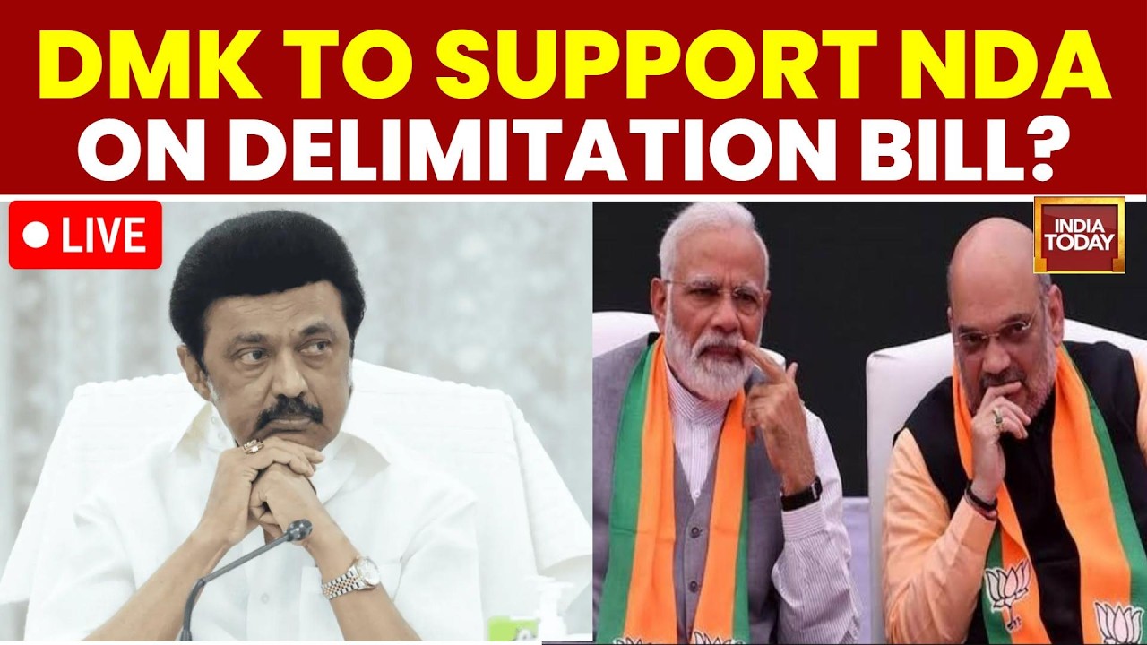 LIVE: NDA vs INDIA | DMK To Support BJP-Led NDA On Delimitation? Bill? | End Of INDIA Bloc?