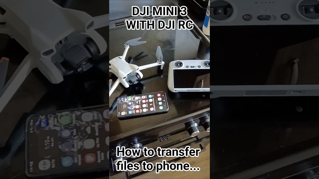 DJI Mini 3 with DJI RC | How To Transfer Files To Phone EASY! #fyp #dji #mini3 #howto