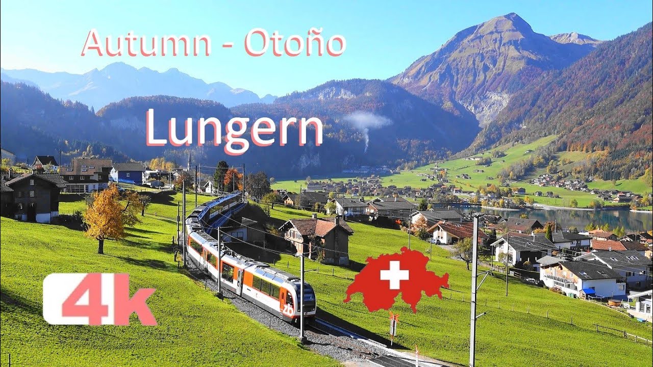 🇨🇭 - SWITZERLAND - LUNGERN - PART 2 - Walking Tour beautiful villages - hermosos pueblos - 4k