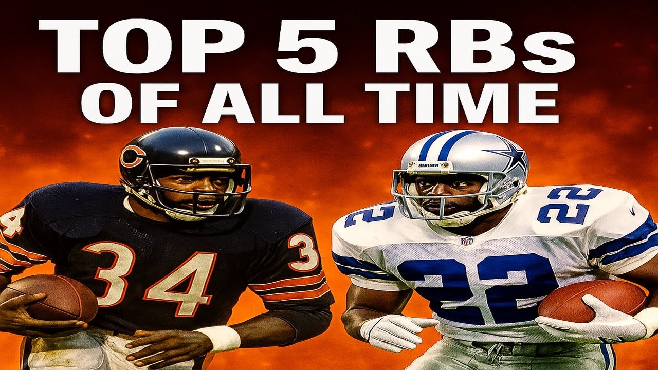 Top 5 Running Backs in NFL History! #nfl #viral #football #sports