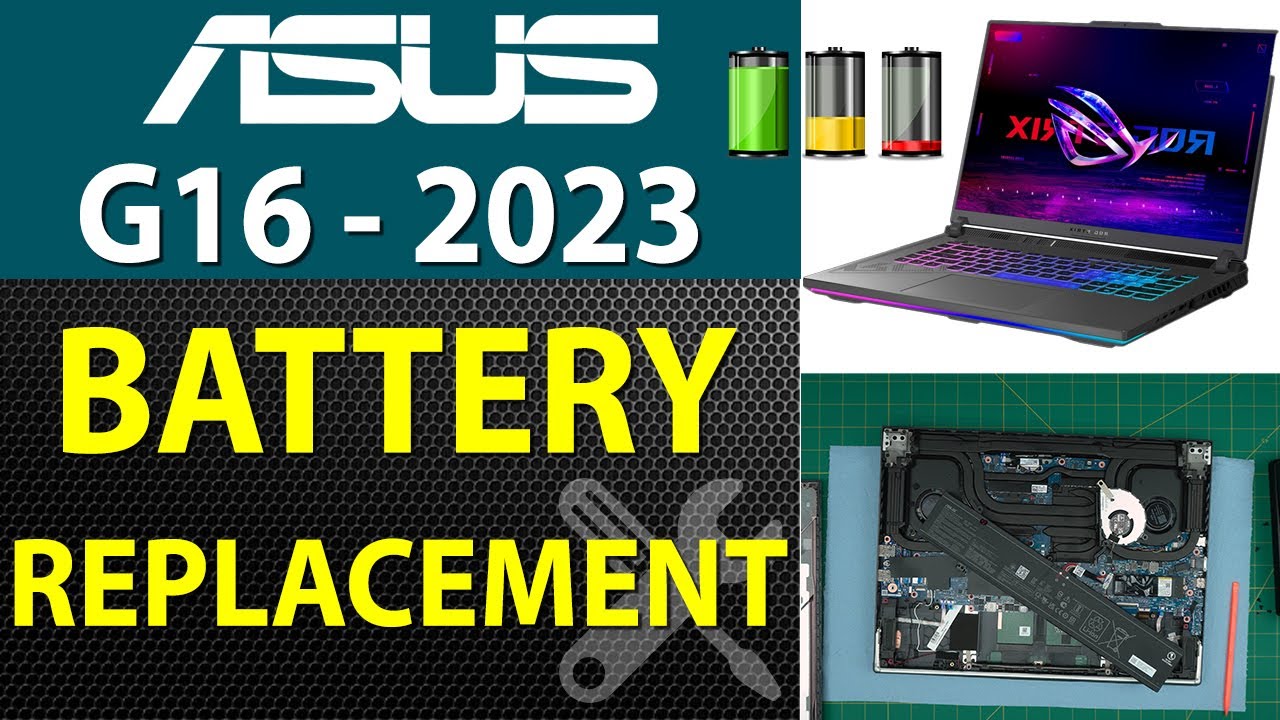 How to Replace Battery for ASUS G16 2023 ASUS G614J Laptop