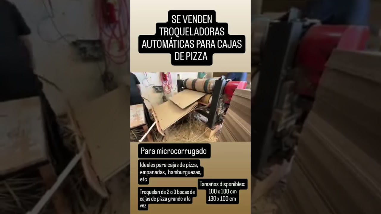 Troqueladoras para cajas de pizza