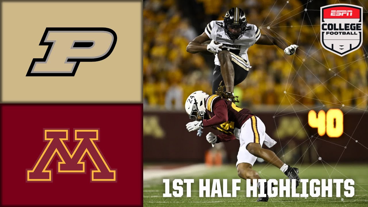 Purdue Boilermakers vs. Minnesota Golden Gophers | FIRST HALF Highlights | ESPN College Football
