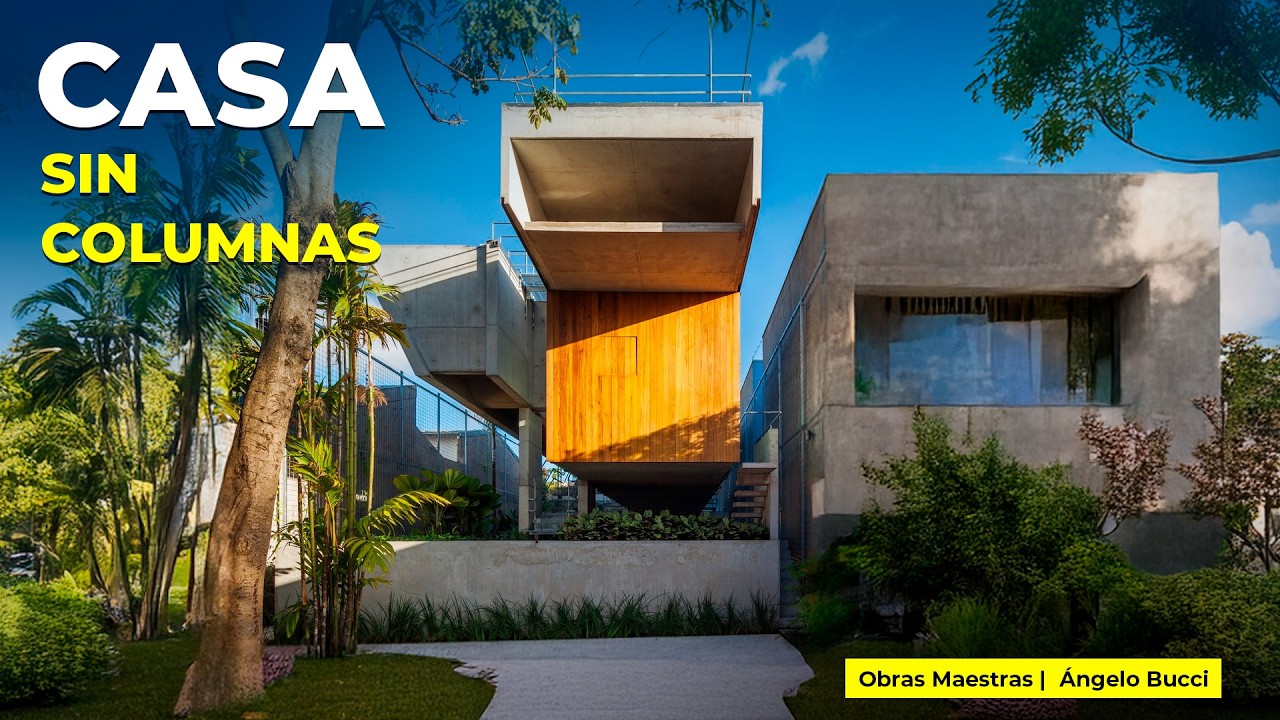 CASA SIN COLUMNAS que se Funde con la Naturaleza | Obras Maestras | Ángelo Bucci
