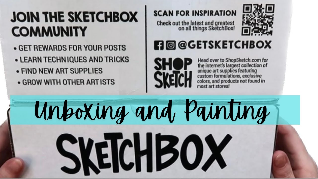 Sketchbox Unboxing!!  Swatching and trying out new art supplies!
