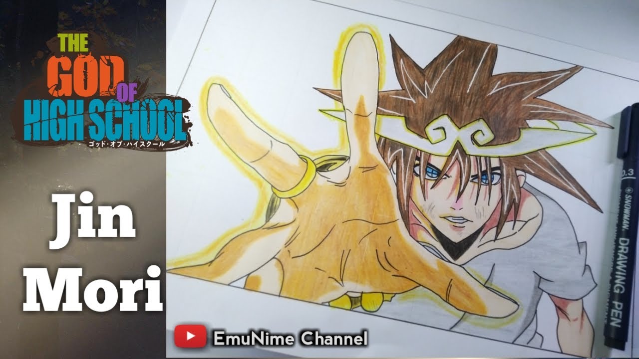 Drawing Manhwa || Jin Mori - The God Of High School - EmuNime Channel