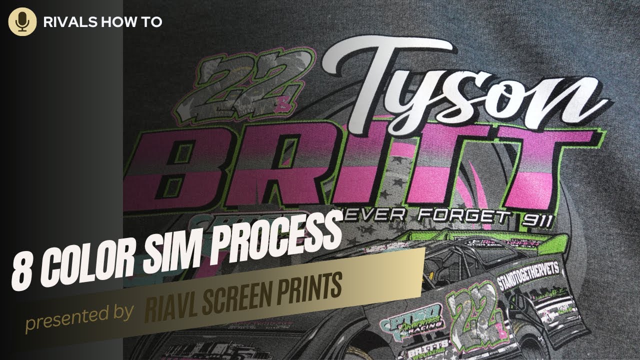 8 Color Sim Process Screen Printing How To.