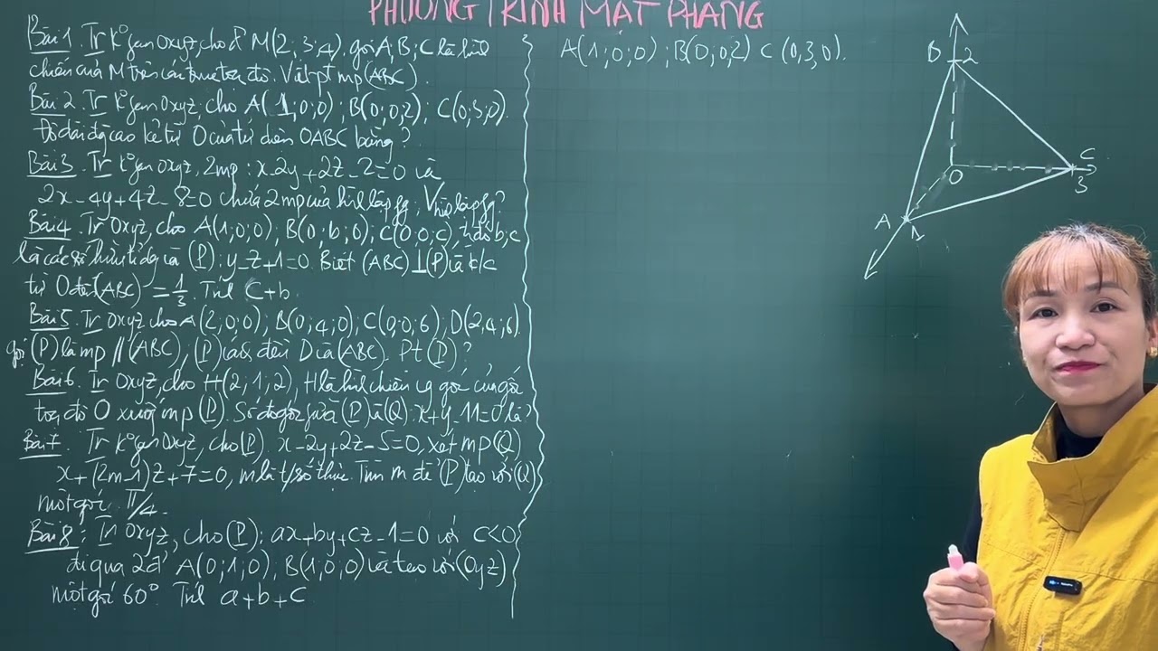 TOÁN 12- PHƯƠNG TRÌNH MẶT PHẲNG. 
