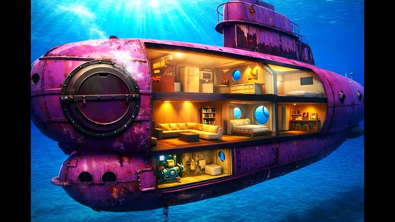 I Bought an Abandoned Submarine and Turned It Into a Luxury Underwater House An Unbelievable Restore