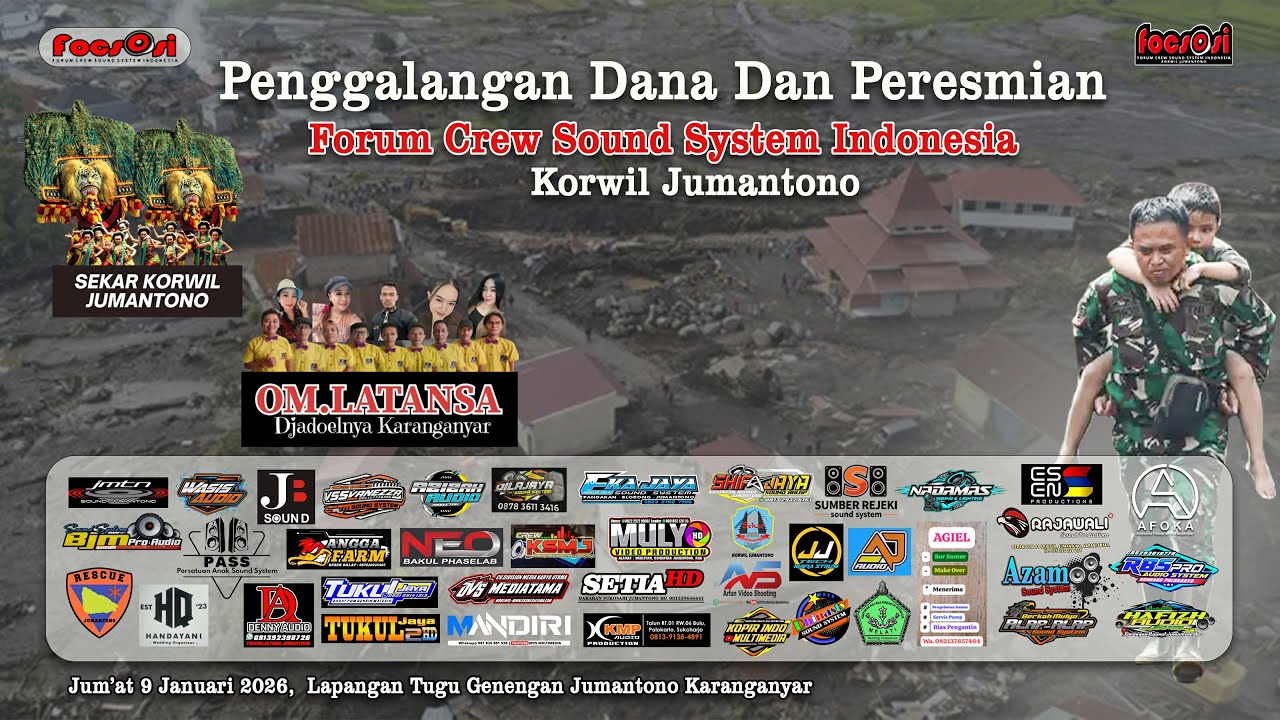 LIVE Streaming OM. LATANSA Djadoelnya Karanganyar // Peresmian FOCSOSI korwil Jumantono