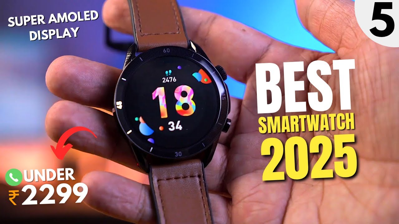 Top 5 Best Round Dial Smartwatch Under 2500 in 2025🔥AMOLED Smartwatch Under 2500🔥Round Calling Watch