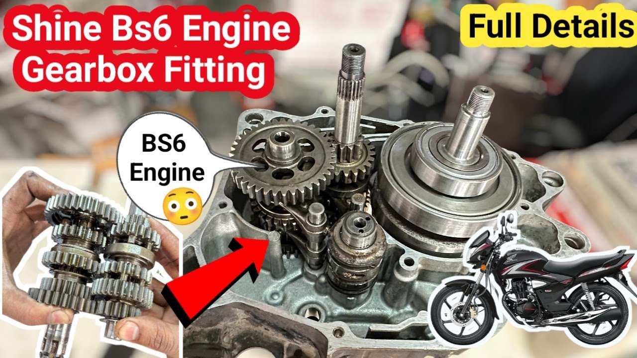 SHINE BS6 ENGINE GEARBOX FITTING FULL VIDEO 🏍️🔥 | BS6 BIKE ENGINE GEARBOX FITTING KESE KARE 