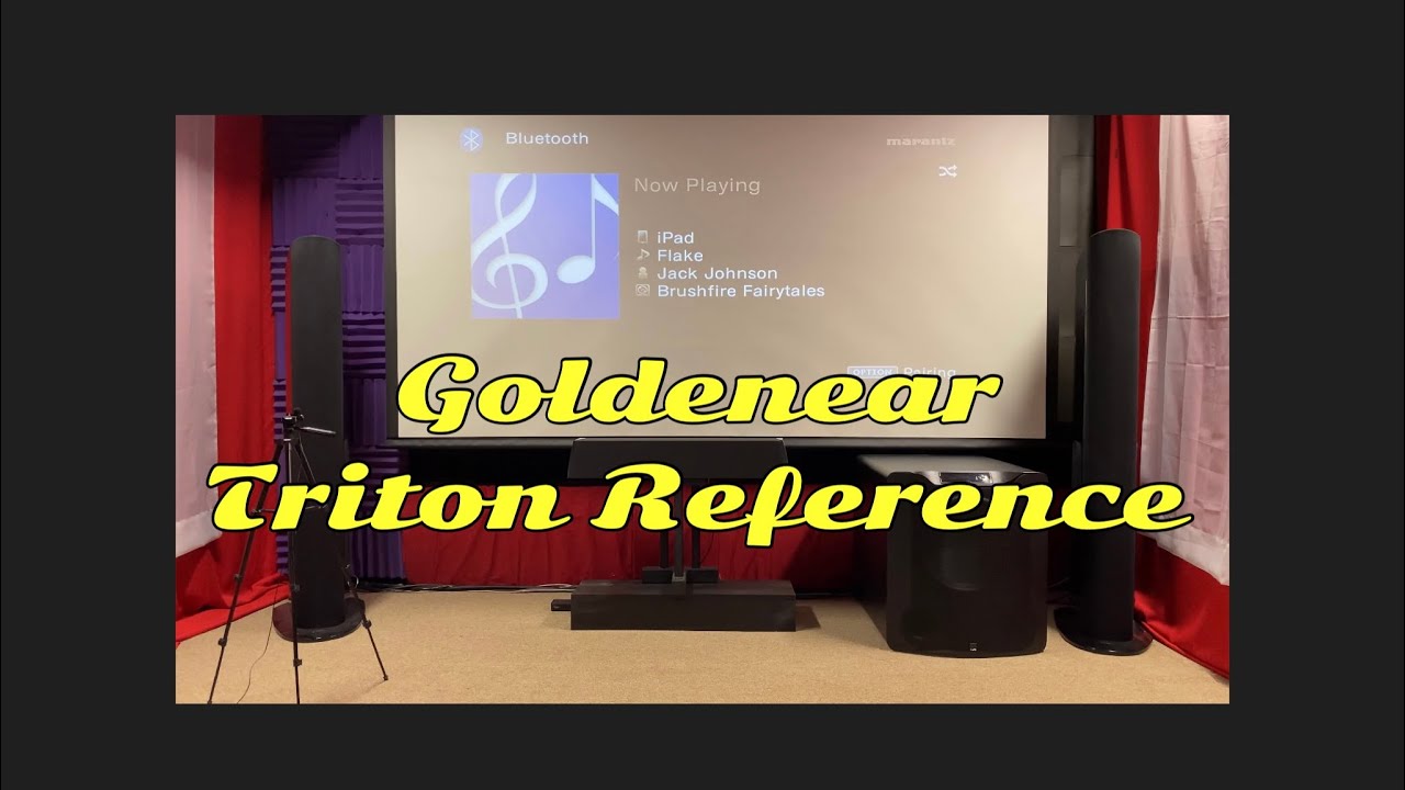 Goldenear Triton Reference music clips, Marantz, SVS goldenear technologies,triton one.r