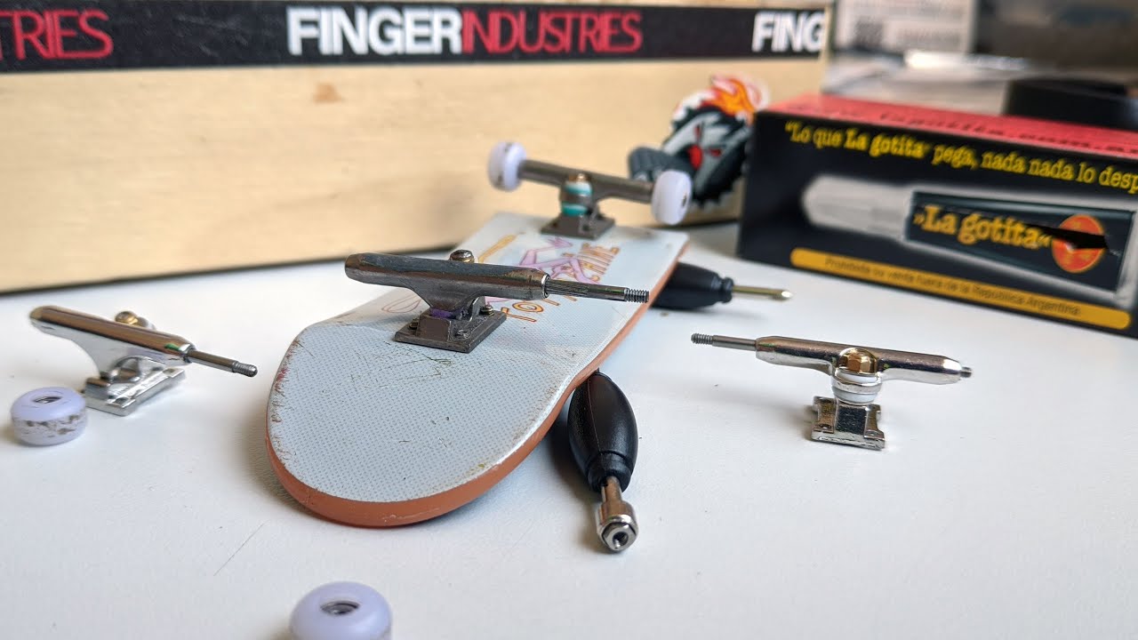 Como reparar los EJES del FINGERBOARD