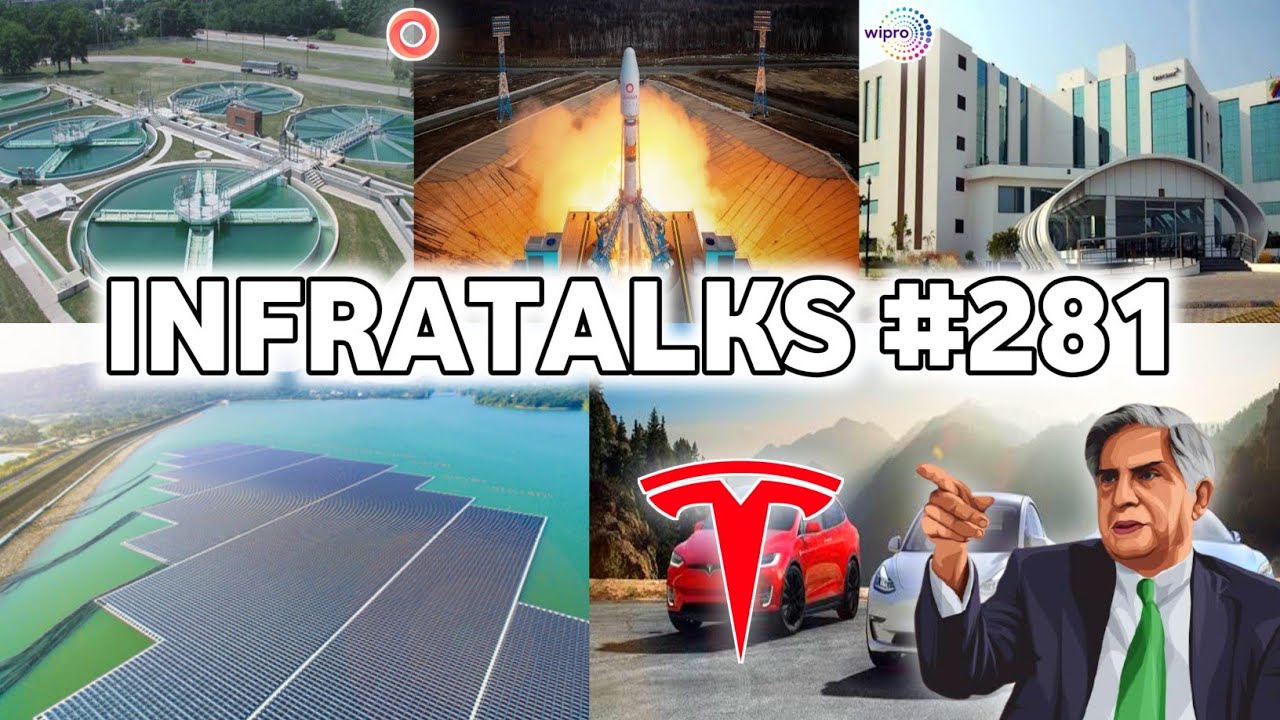 Infratalks #281 - TATA to be Indian TESLA, 4 New Floating Solar, Wirpo Now at ₹4 Trillion, AC Local