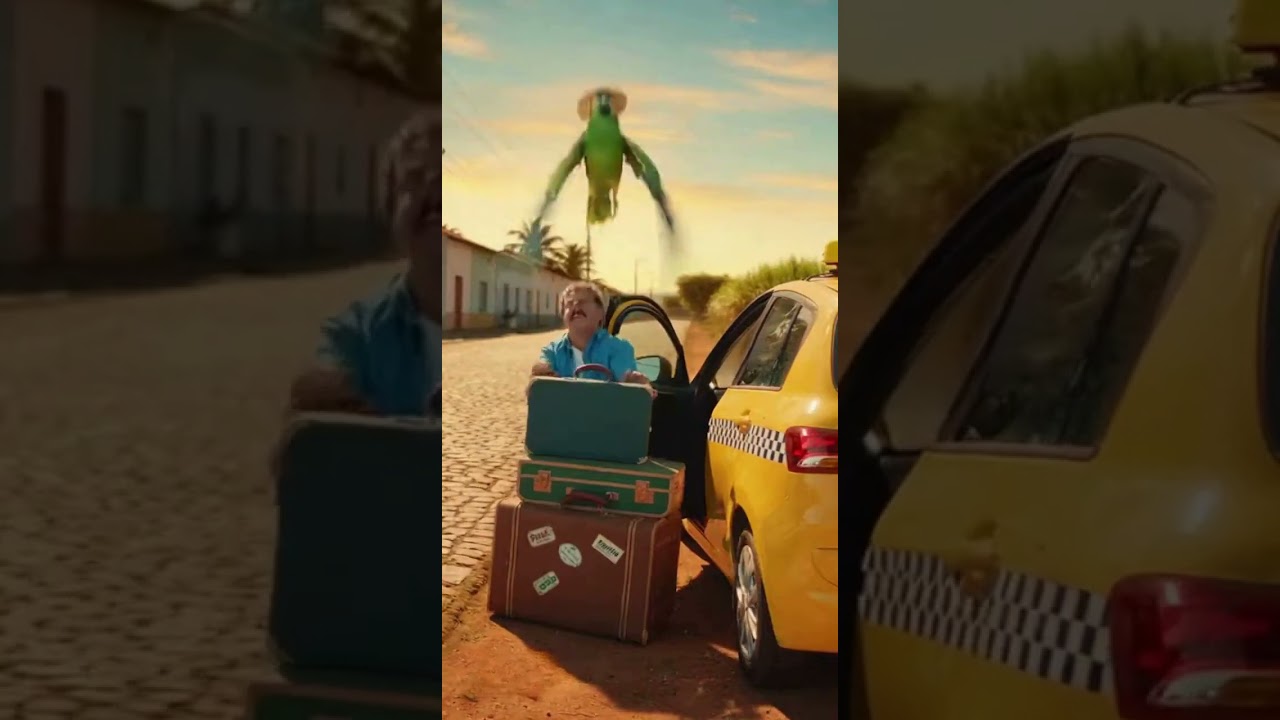 PAPAGAIO ENGANA TAXISTA  #humor #viral #piadascurtas #shorts #nordeste