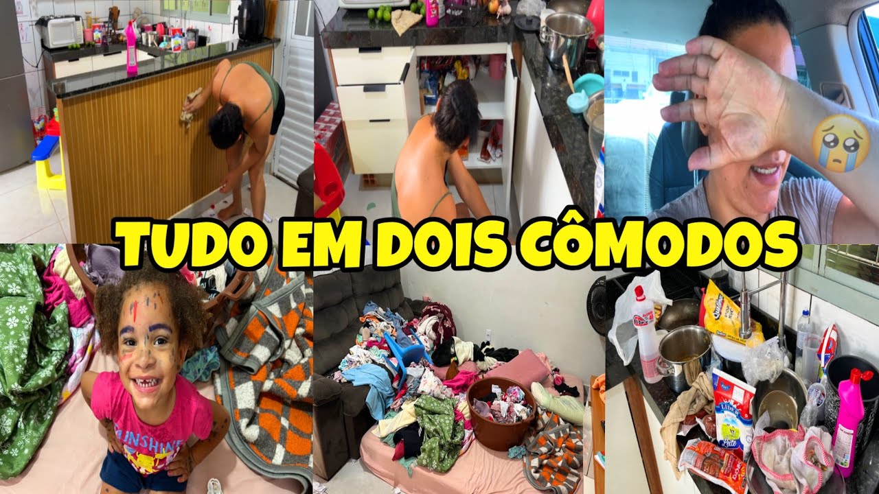MINHA CASA TODA EM DOIS CÔMODOS😳ÚLTIMA FAXINA PESADA DO ANO DE 2025💦 VOU TER QUE PARIR UMA PEDRA😳😭