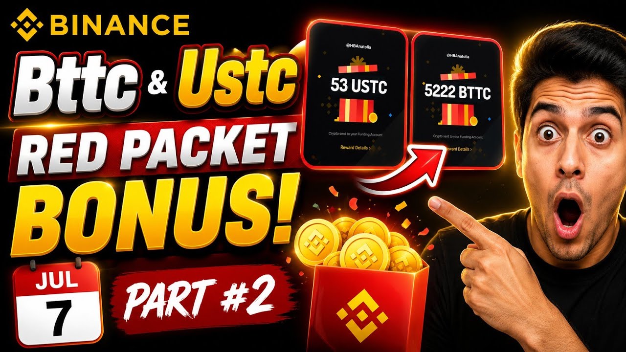 Red packet code in binance today 🔥| bttc & ustc bonus | Part#2 | binance red packet today