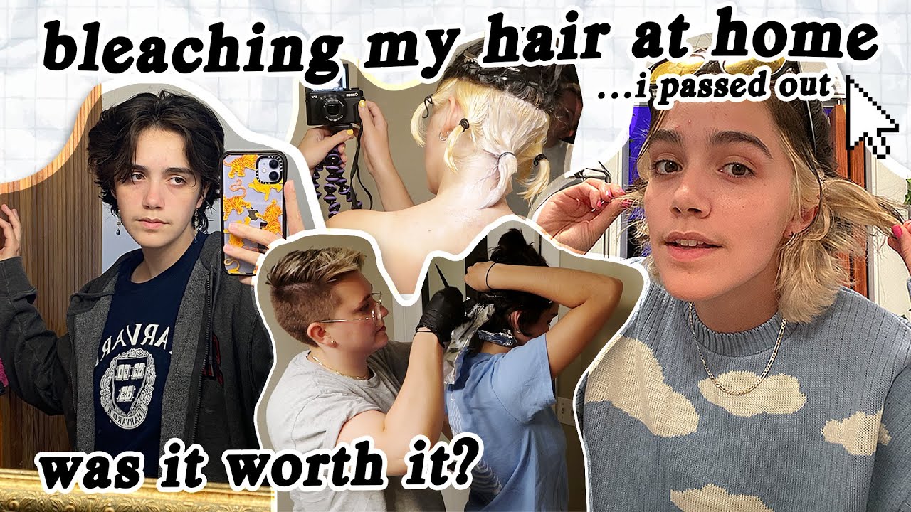i fainted bleaching my hair lol