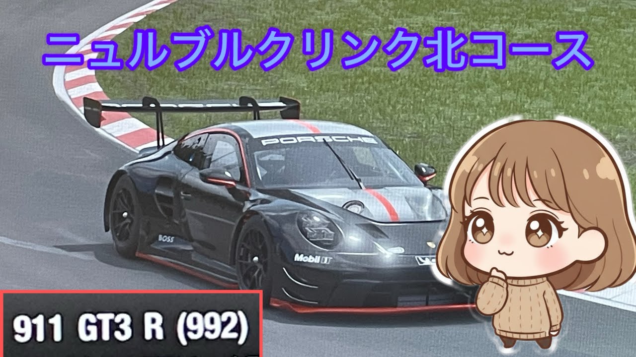 ポルシェ911 GT3 ニュルブルクリンク北コース走ってやって行きます、、、、、、