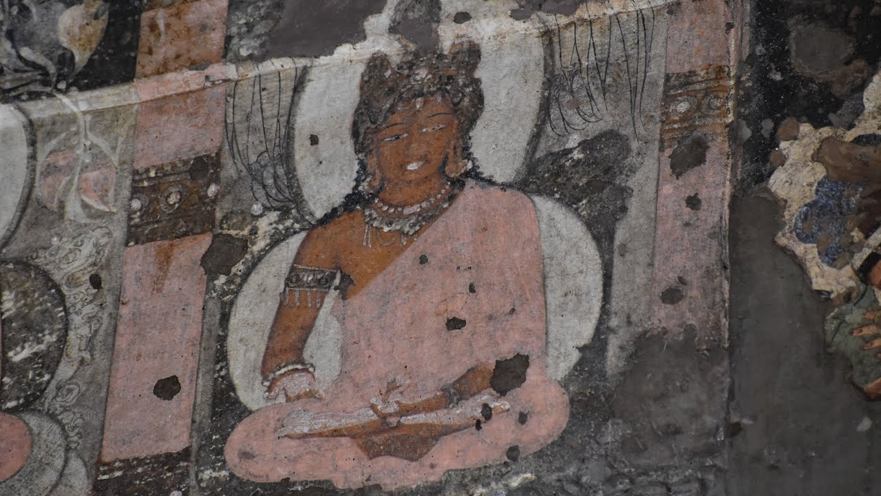 Ajanta - Ep 3 - Few paintings from Ajanta caves