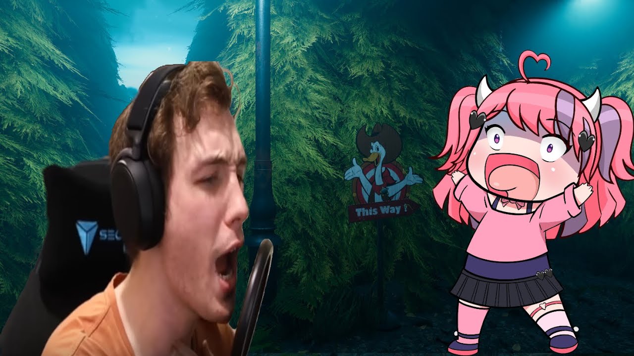 Connor and Ironmouse get jumpscared in Labyrinthine