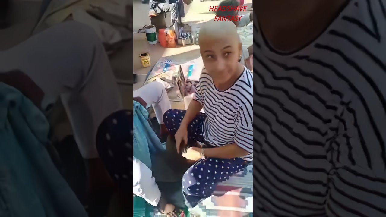 North Indian woman Headshave for ritual HD Remastered