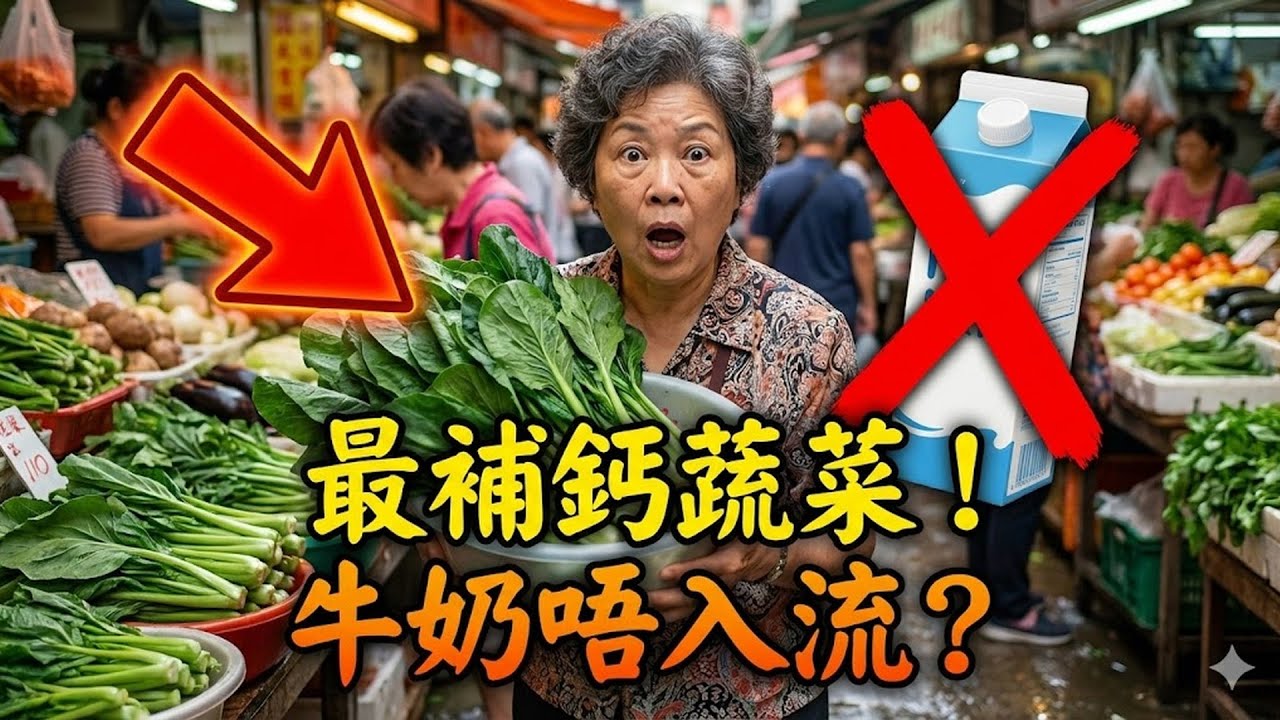 全港最補鈣嘅蔬菜，牛奶竟然唔入流？每日食一碗，骨質疏鬆唔敢埋身！#補鈣 #骨質疏鬆 #蔬菜 #健康飲食 #全港最補鈣 #牛奶