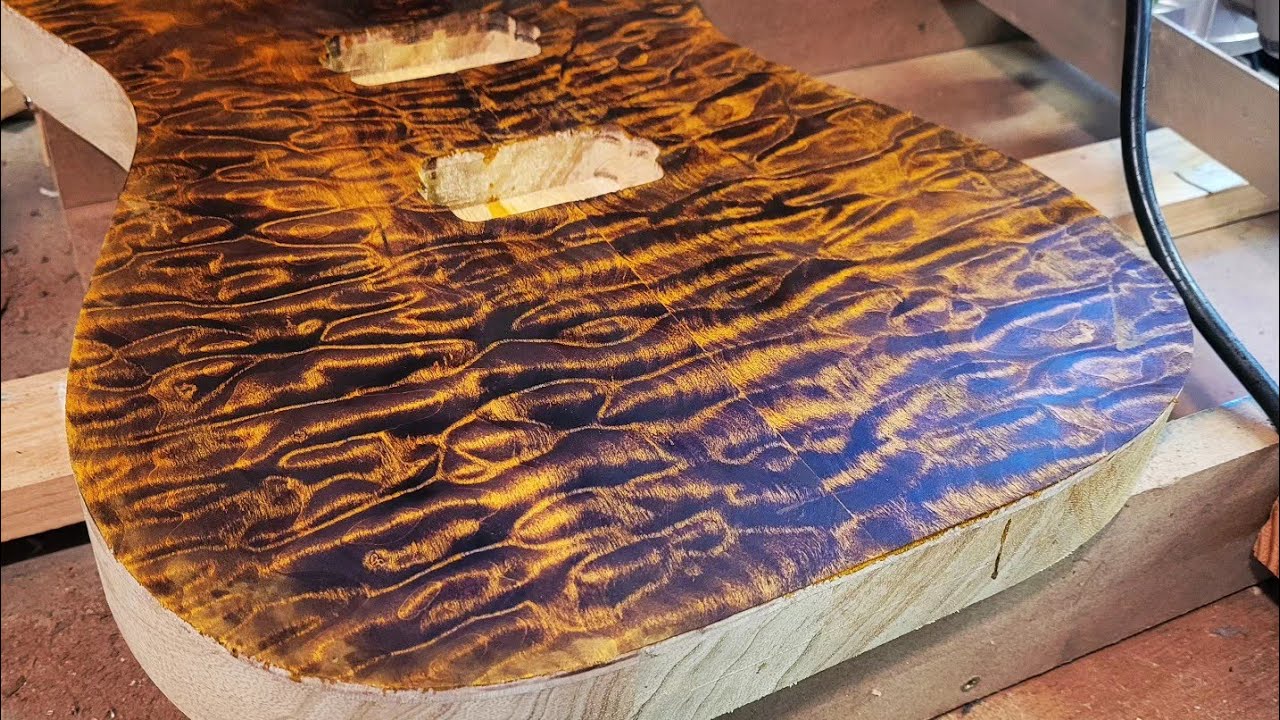 How to glue up a bookmatched guitar top