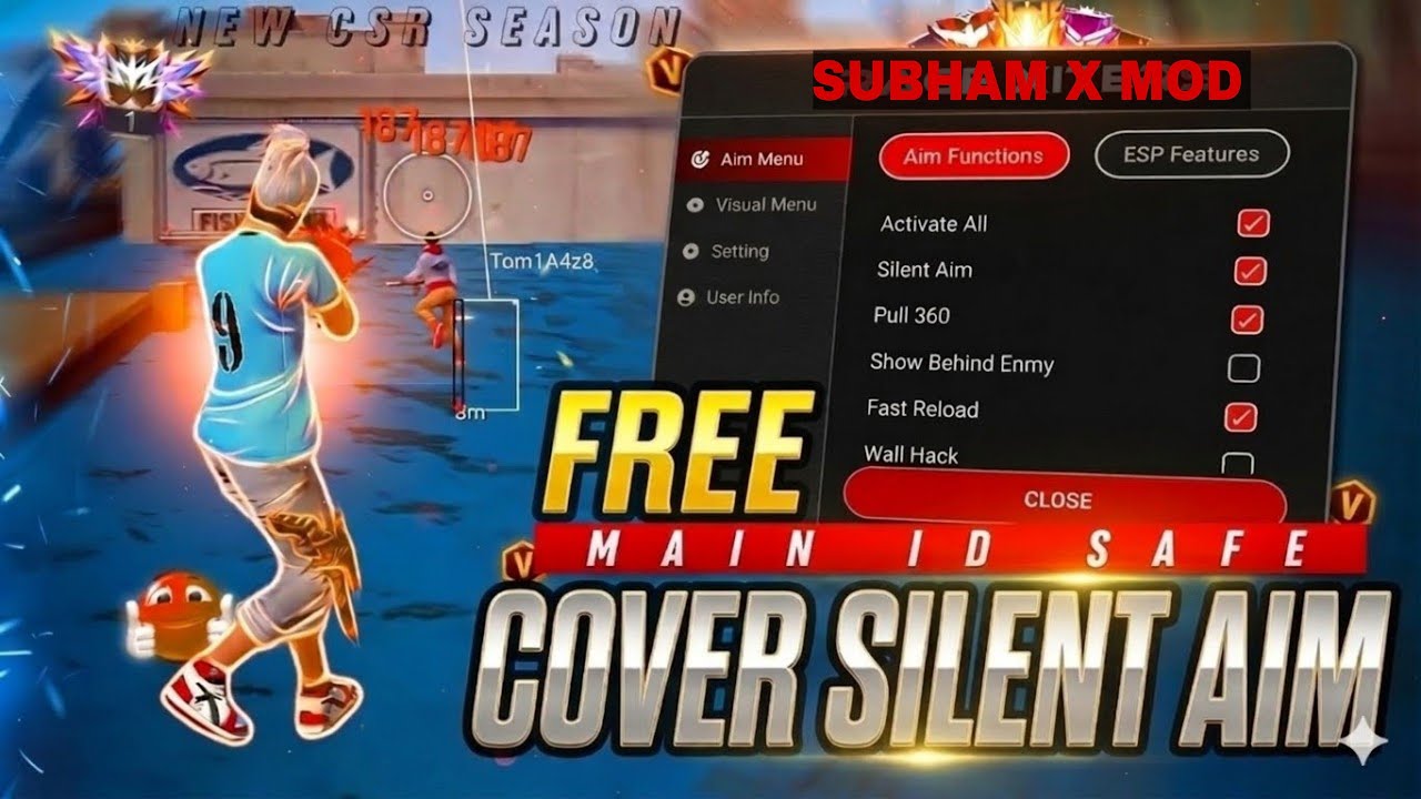 FREE FIRE PC PANEL OB52 🎯COVER SILENT AIM PANEL | FREE FOR 10 DAYS | PANEL FOR ALL SERVER SAFE