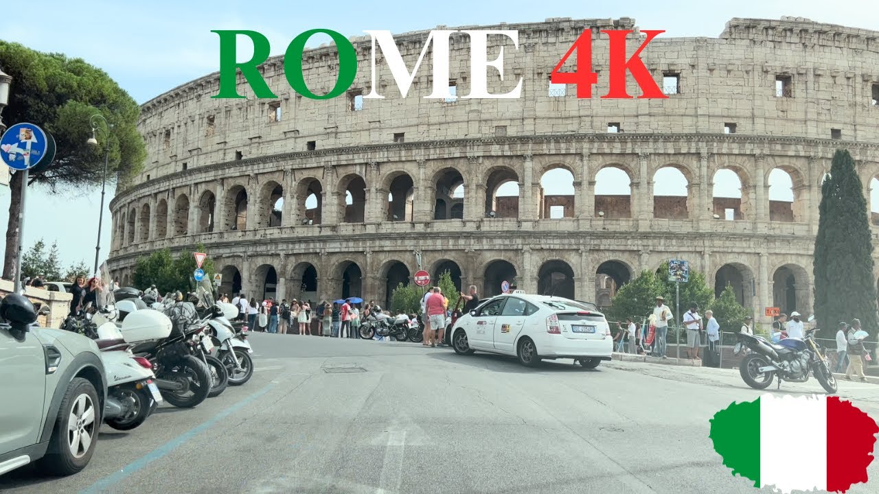 Chill Drive Around Rome #2 - 4k