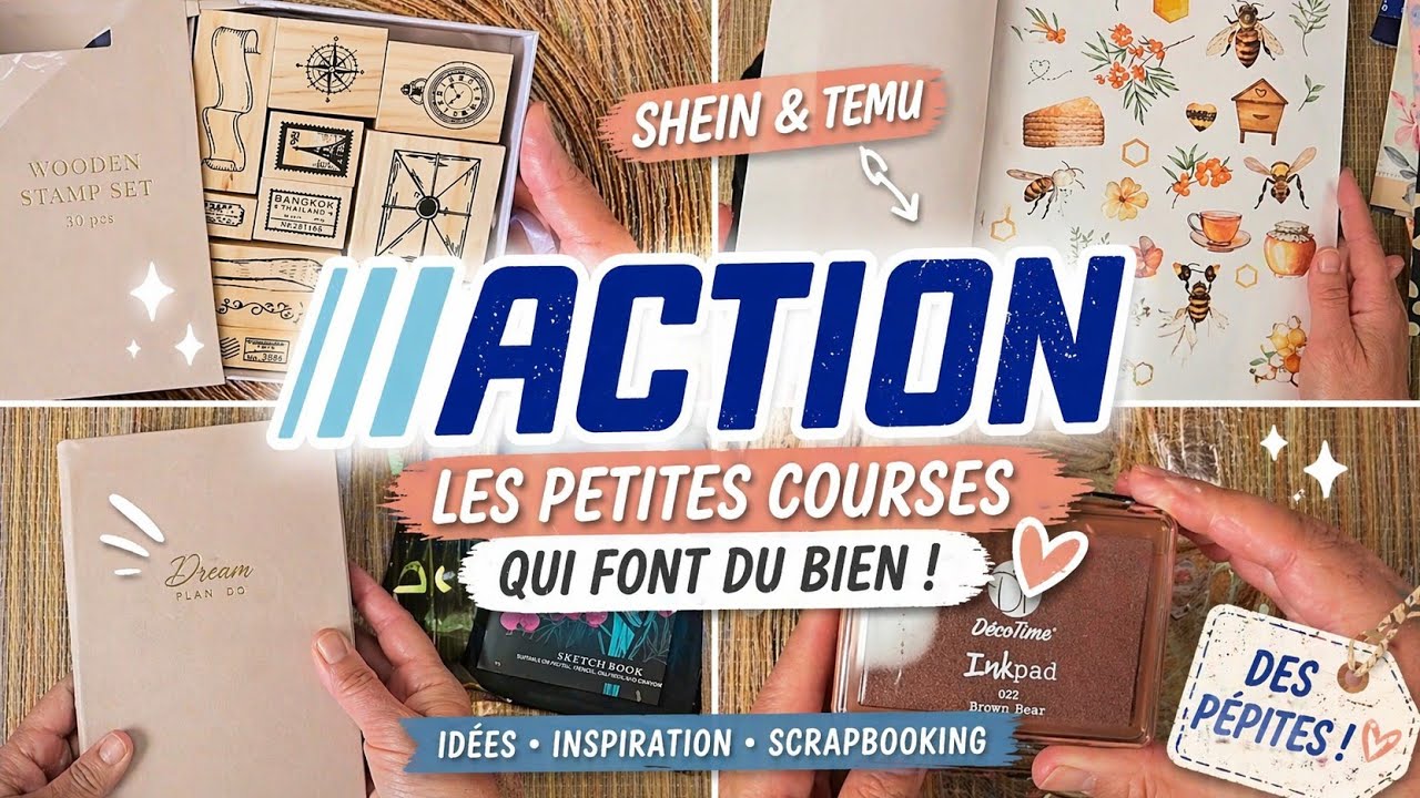 HAUL ACTION ! Fournitures Scrapbooking et Bricolages pour DIY
