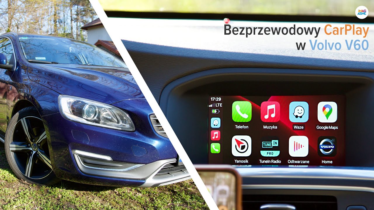 Montaż bezprzewodowego CarPlay w starszym samochodzie (Volvo V60 z 2015 r.)