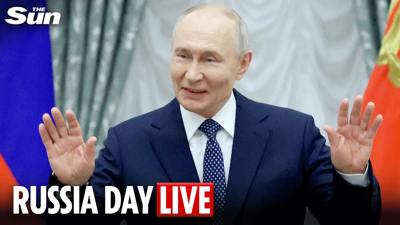 LIVE: Vladimir Putin awards outstanding Russians on Russia day after massive Ukraine drone attacks