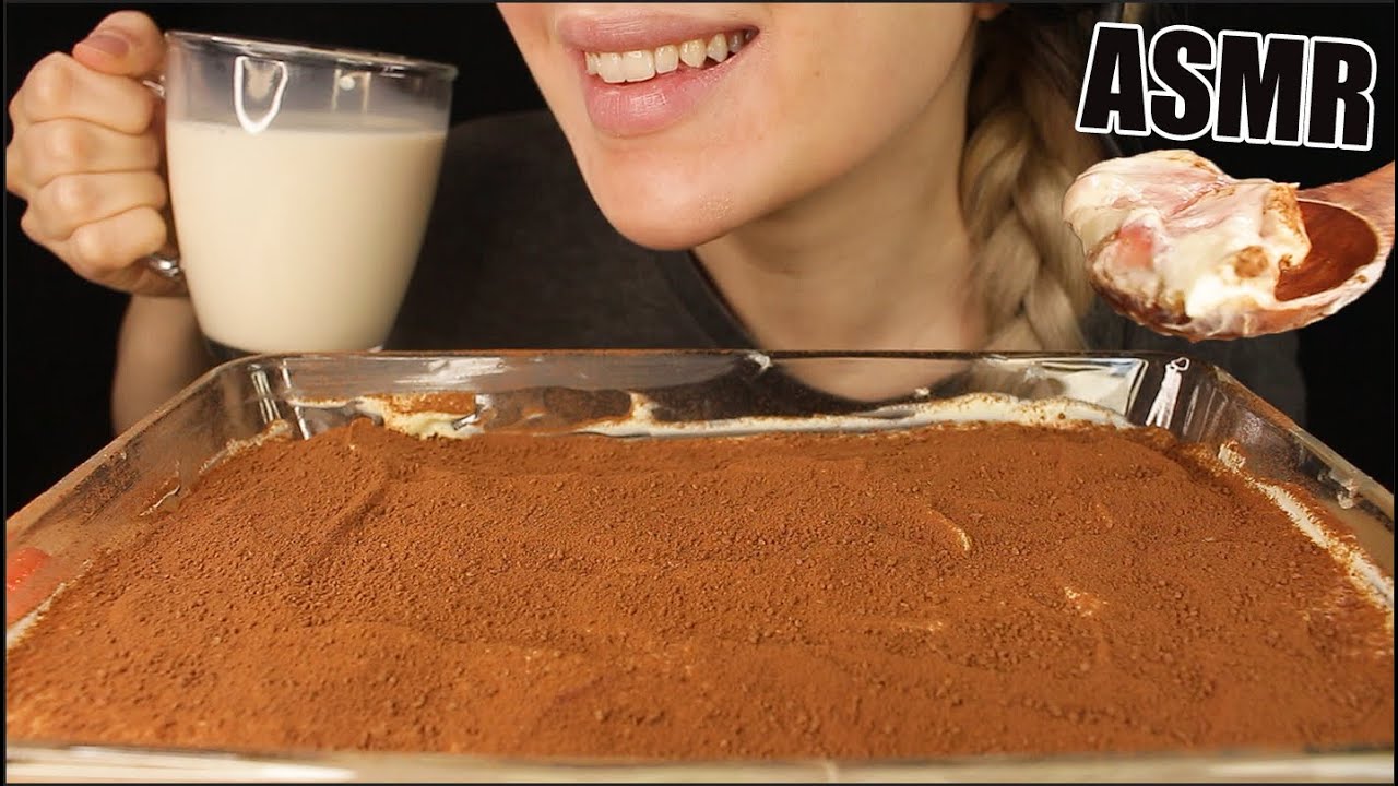 ASMR STRAWBERRY TIRAMISU w/ MILK SWEETS DESSERT | MUKBANG EATING SOUNDS No Talking 먹방 | Kasmia ASMR