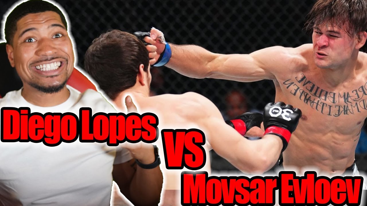 Diego Lopes vs Movsar Evloev Full Fight   DaVizion Reaction