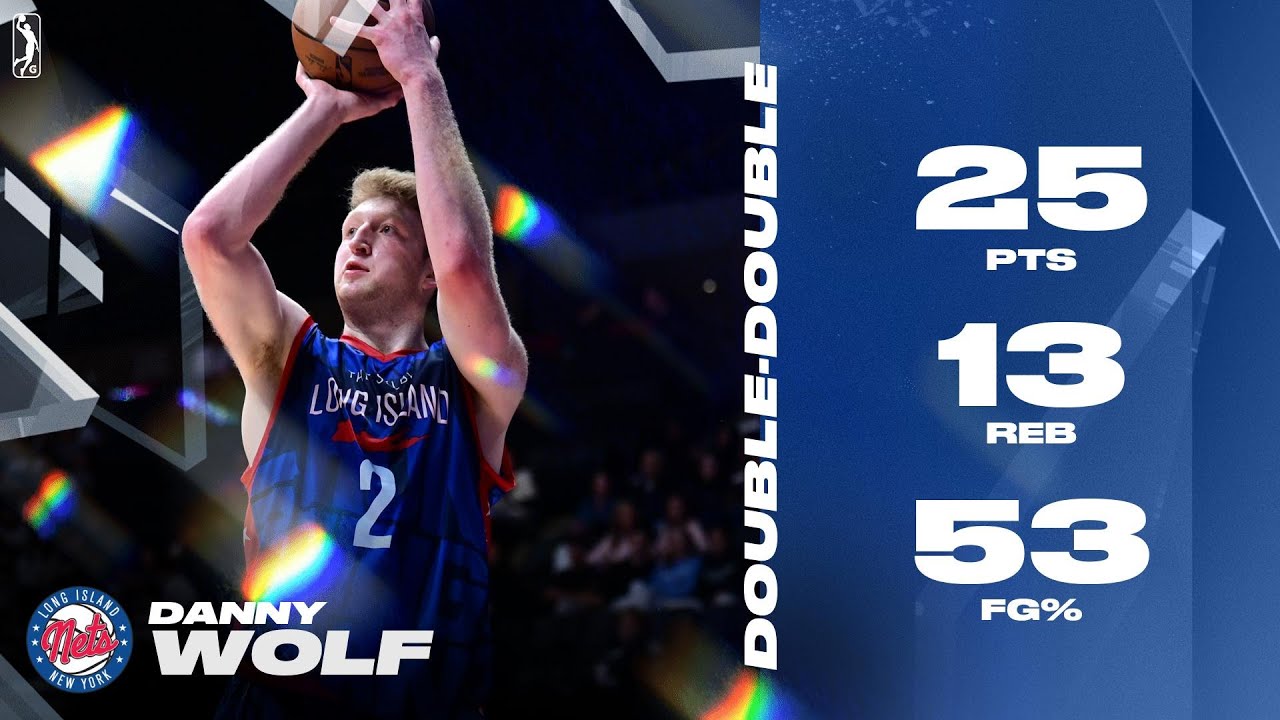 NBA First Round Pick Danny Wolf Dropped 25 PTS & 13 REB In Second Game With Long Island!