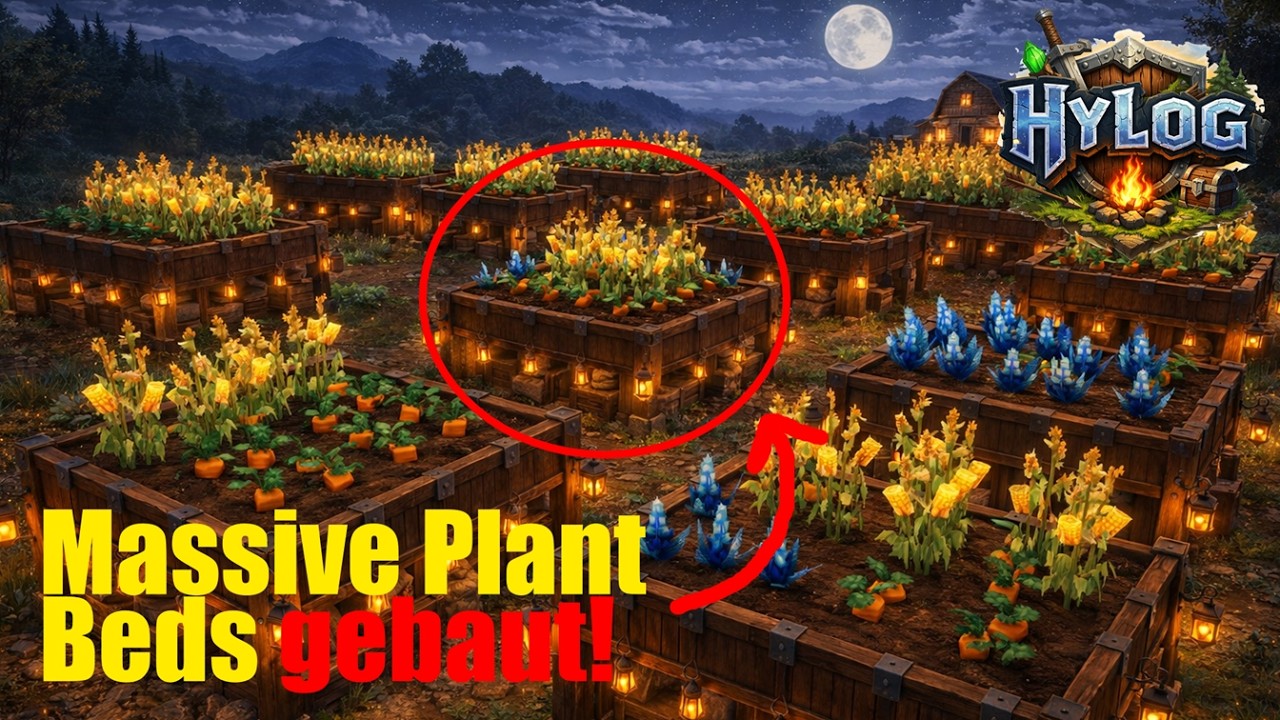 Hytale Hylog Let’s Play 17 / Die Farm wächst Massive Plant Beds gebaut!